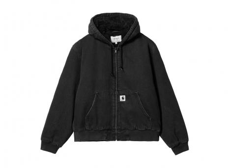 Carhartt WIP Women OG Active Jacket Black Stone Washed I032240.89.06.03