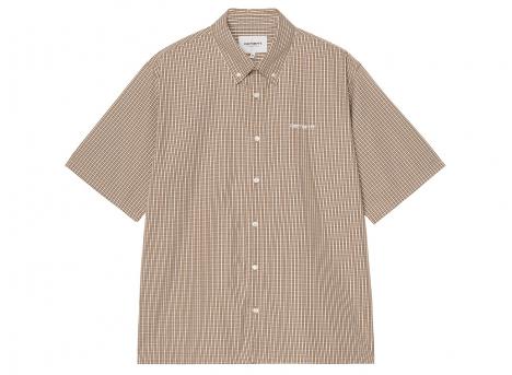 Carhartt WIP Groff Shirt Groff Check Hamilton Brown I036191
