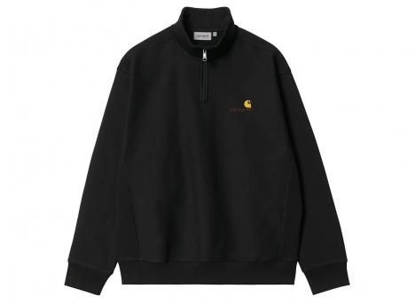 Carhartt WIP Half Zip American Script Sweat Black I027014.89.XX.03