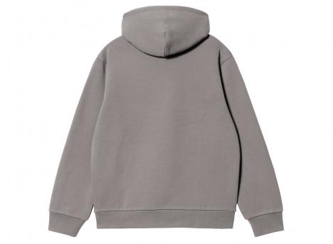 Carhartt WIP Hooded Carhartt Sweat Shady Grey / Dark Navy I030547.3Z4.XX.03