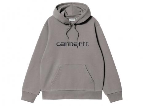 Carhartt WIP Hooded Carhartt Sweat Shady Grey / Dark Navy I030547.3Z4.XX.03
