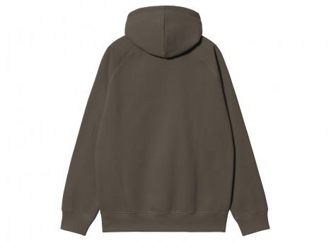 Carhartt WIP Hooded Chase Sweat Shungite / Gold I033661.3X9.XX.03