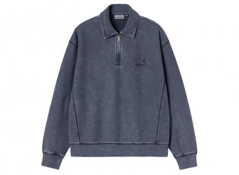 Carhartt WIP Lambert Polo Sweat Dark Navy Moon Wash I037105.1C.FQ.03