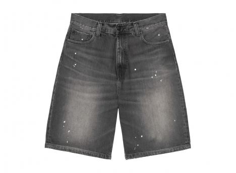 Carhartt WIP Landon Short Blue Destroy Wash splatter I037028.01.EJ.00