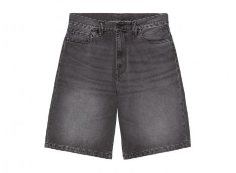 Carhartt WIP Landon Short Denim Black worn bleached I030469