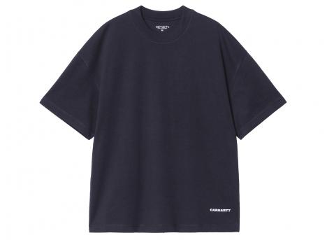 Carhartt WIP Link Script Tshirt Dark Navy / White I031373.00B.XX.03