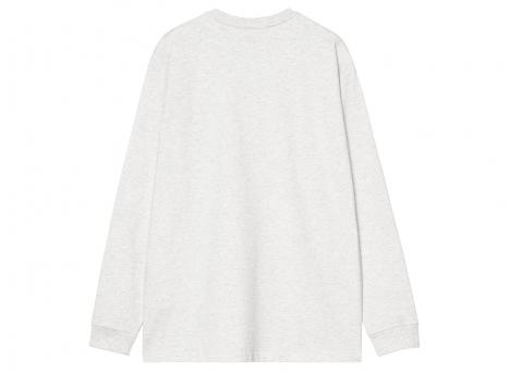 Carhartt WIP LS Chase Tshirt Ash Heather / Gold I026392.00J.XX.03