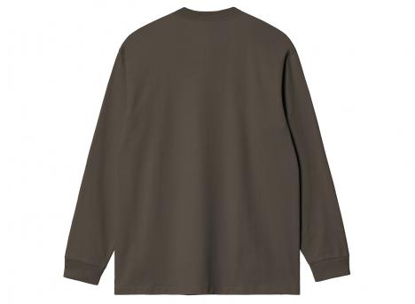 Carhartt WIP LS Chase Tshirt Shungite / Gold I026392.3X9.XX.03
