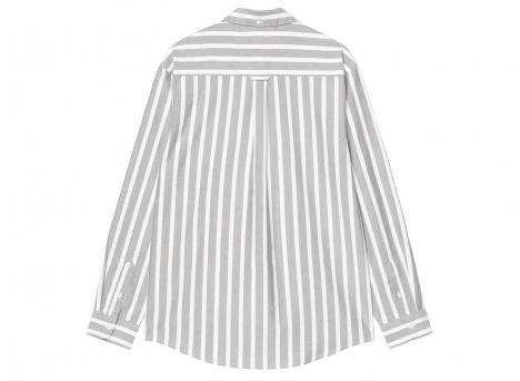 Carhartt WIP LS Deven Shirt Deven Stripe Black / White I036198