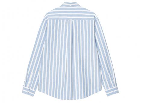 Carhartt WIP LS Deven Shirt Deven Stripe Bleach / White I036198