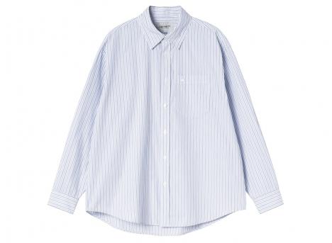 Carhartt WIP LS Keene Shirt Keene Stripe White I036805.3T4.XX.03