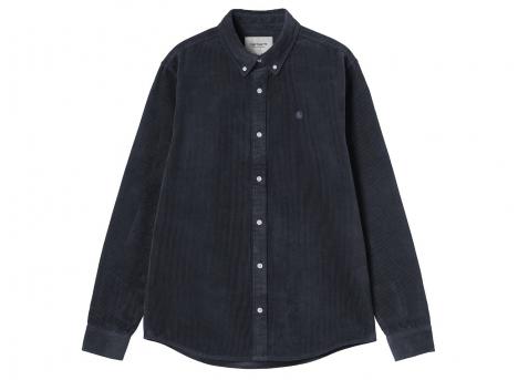 Carhartt WIP LS Madison Cord Shirt Dark Navy I029958.1C.XX.03