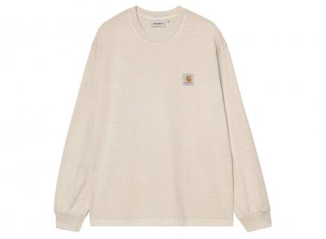 Carhartt WIP LS Vista Tshirt Fleur De Sel Garment Dyed I030779.2LP.GD.03