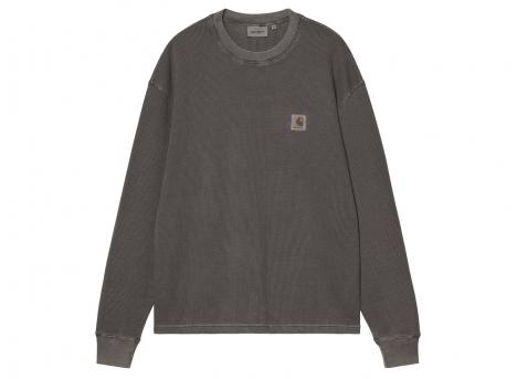 Carhartt WIP LS Vista Waffle Tshirt Black Garment Dyed I035304.89.GD.03