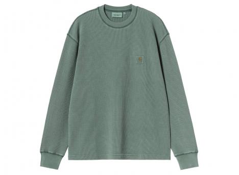 Carhartt WIP LS Vista Waffle Tshirt Dark Scarab Garment Dyed I035304.3U0.GD.03