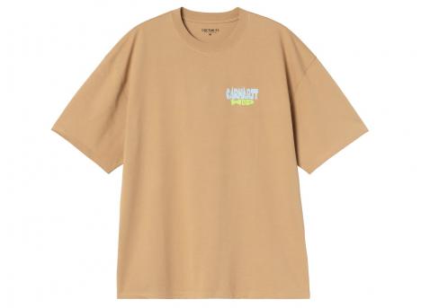 Carhartt WIP Luggage Label Tshirt Dusty H Brown I036892.07E.XX.03