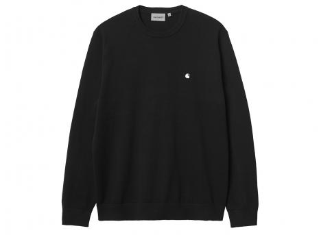 Carhartt WIP Madison Sweater Cotton Knit Black / White I030033