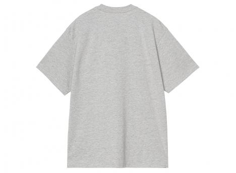 Carhartt WIP Madison Tshirt Grey Heather / White I033000