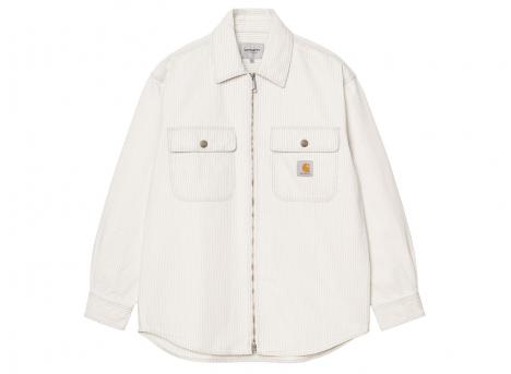 Carhartt WIP Mercer Shirt Jac Hickory Stripe Graphite / Wax bleached I036495