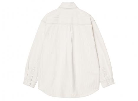 Carhartt WIP Mercer Shirt Jac Hickory Stripe Graphite / Wax bleached I036495