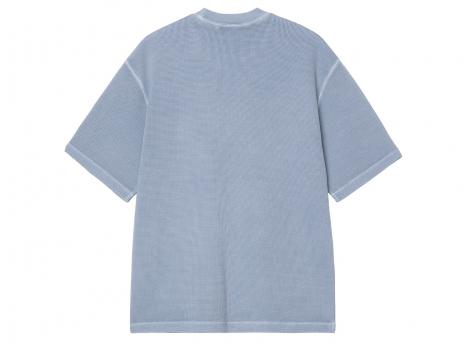 Carhartt WIP Nelson Waffle Tshirt Gentle Blue garment dyed I036185