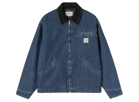 Carhartt WIP OG Detroit Jacket Blue / Black Stone Washed I037535.B89.06.03