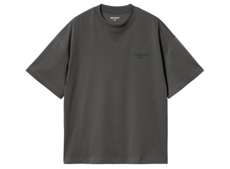 Carhartt WIP Signature Script Tshirt Graphite / Dark Scarab I033828.3Z7.XX.03