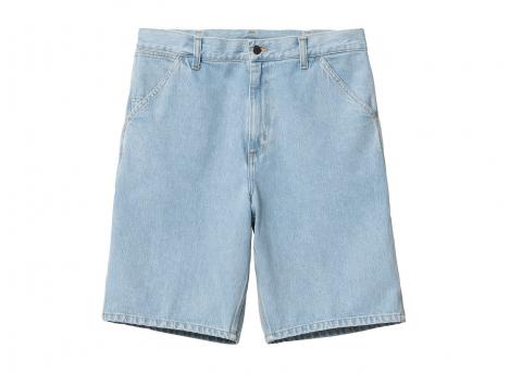 Carhartt WIP Single Knee Short Denim Blue heavy stone bleached I032026