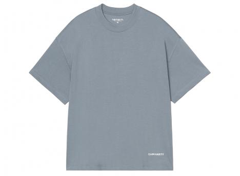 Carhartt WIP Link Script Tshirt Velvet Blue / White I031373