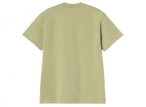 Carhartt WIP Longhand Pocket Tshirt Gentle Green / White I036204