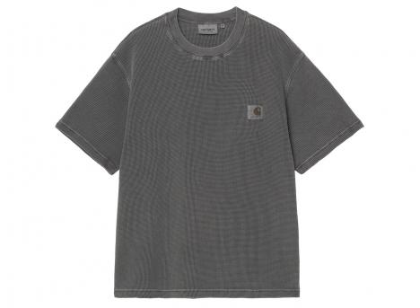 Carhartt WIP Nelson Waffle Tshirt Black Garment Dyed I036185
