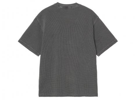 Carhartt WIP Nelson Waffle Tshirt Black Garment Dyed I036185