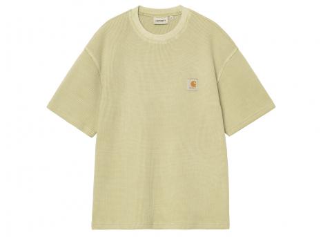 Carhartt WIP Nelson Waffle Tshirt Gentle Green Garment Dyed I036185