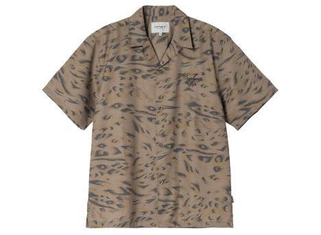 Carhartt WIP Travon Shirt Duck Feather Print Cypress / Black I036808.3TD.XX.03