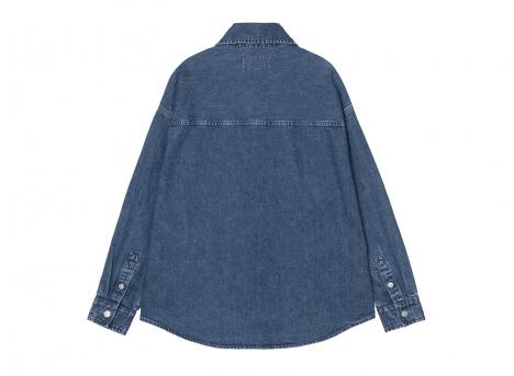 Carhartt WIP Femme Alta Shirt Jac Cotton Denim Blue Stone Washed I036232