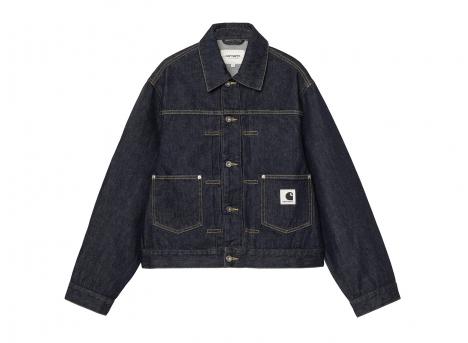 Carhartt WIP Women Belmar Jacket Denim Blue rinsed I036595
