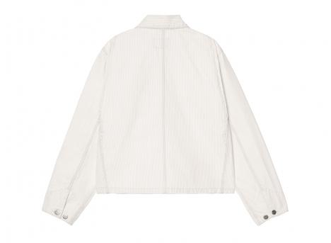 Carhartt WIP Femme Mercer Chore Coat Hickory Stripe Graphite / Wax bleached I036511