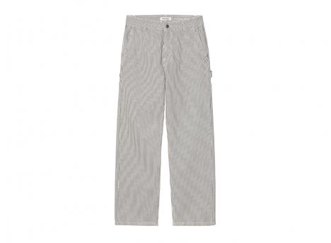 Carhartt WIP Femme Mercer Pant Hickory Stripe Graphite / Wax stone washed I036517