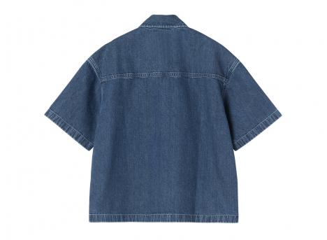 Carhartt WIP Femme Lovilia Shirt Cotton Denim Blue stone washed I034558