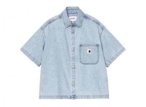 Carhartt WIP Femme Lovilia Shirt Cotton Denim Blue stone bleached I034558