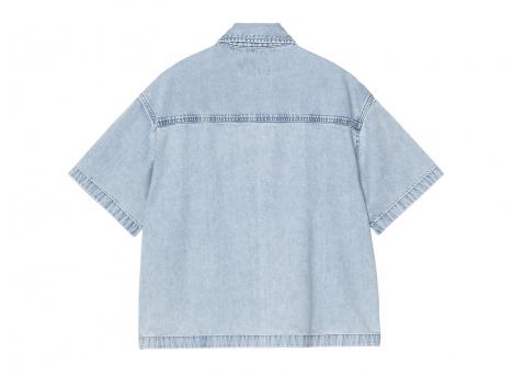 Carhartt WIP Femme Lovilia Shirt Cotton Denim Blue stone bleached I034558