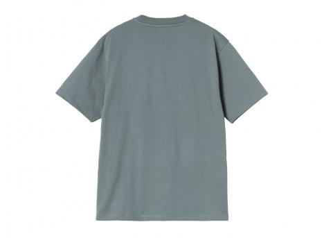 Carhartt WIP Femme Pocket Heart Tshirt Cozy Blue / Red I032180