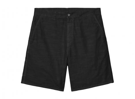 Carhartt WIP Walter Single Knee Short Canvas Black garment dyed I036491