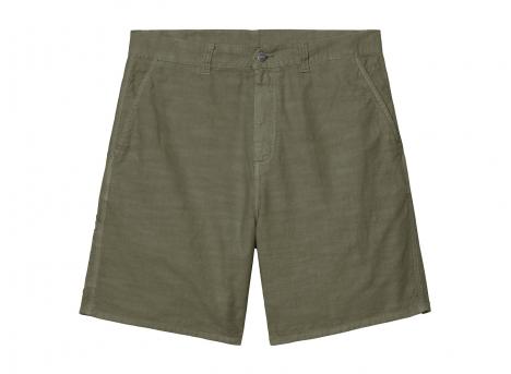 Carhartt WIP Walter Single Knee Short Canvas Leaf garment dyed I036491
