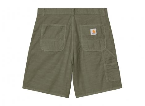 Carhartt WIP Walter Single Knee Short Canvas Leaf garment dyed I036491