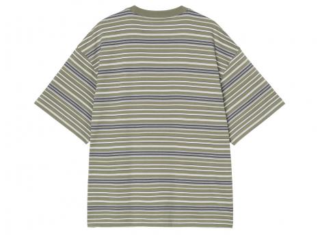 Carhartt WIP Zane Tshirt Zane Stripe Dollar Green I036186