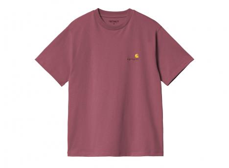 Carhartt W American Script Tshirt Dusty Fuchsia I032218