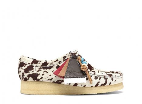 Clarks Wallabee Brown Cow Print 26328442