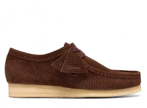 Clarks Wallabee Perforated Brown 26185565