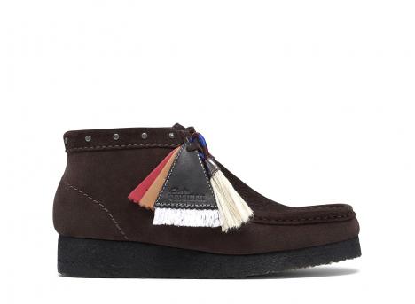 Clarks Women Wallabee Boot Brown Interest 26327661